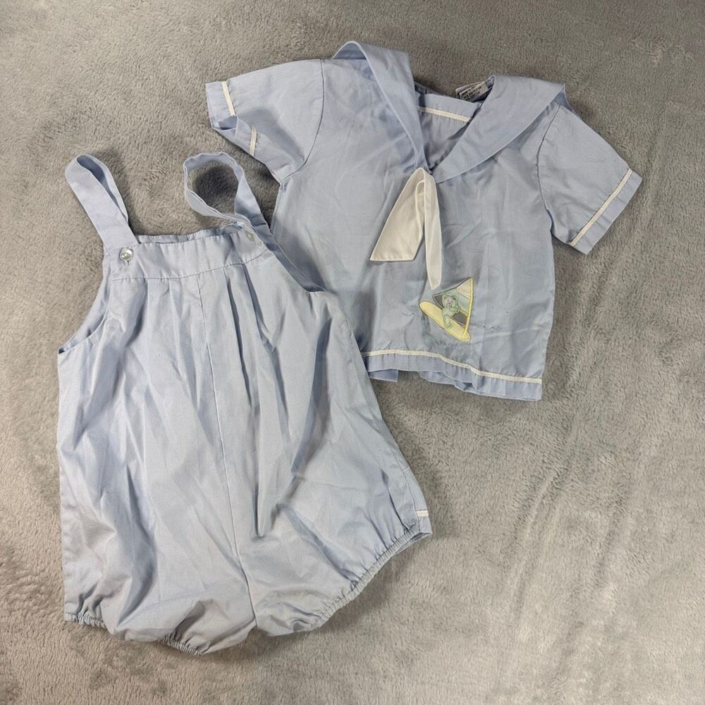 Petite ami Nautical Sailboat Bear Outfit Set 24 months G
